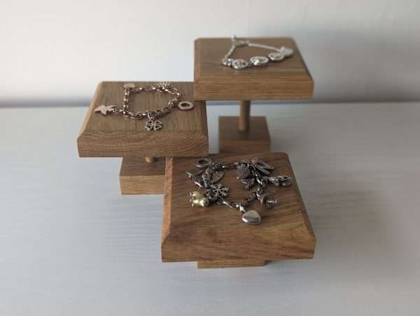 Solid Oak Jewellery Riser Displays
