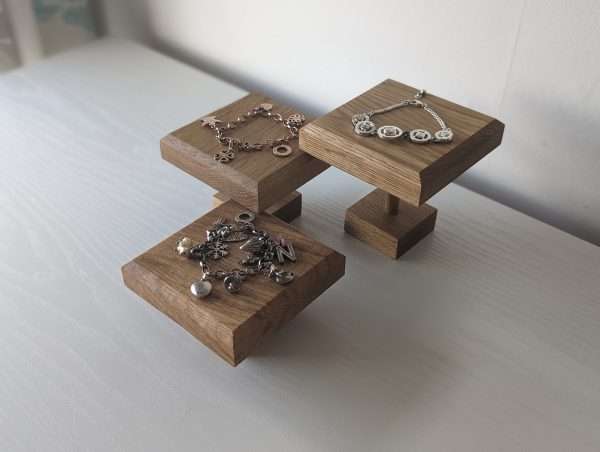 Solid Oak Jewellery Riser Displays