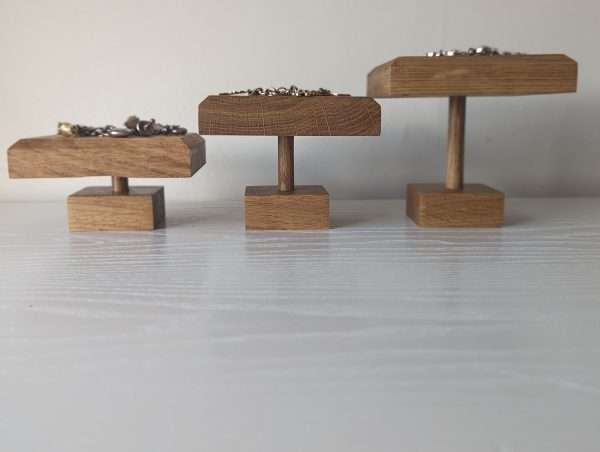 Solid Oak Jewellery Riser Displays