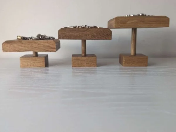 Solid Oak Jewellery Riser Displays