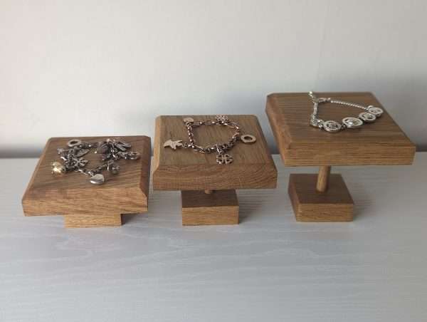 Solid Oak Jewellery Riser Displays