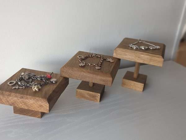 Solid Oak Jewellery Riser Displays