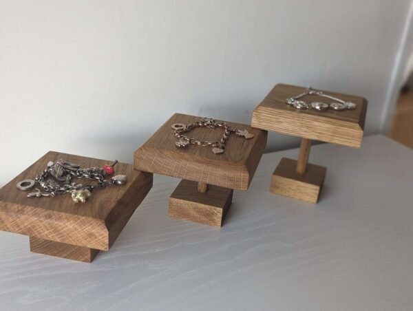 Solid Oak Jewellery Riser Displays