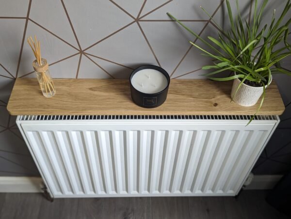 Solid Oak Radiator Shelf | Console Table | Narrow Table | Hallway Table | Easy Install