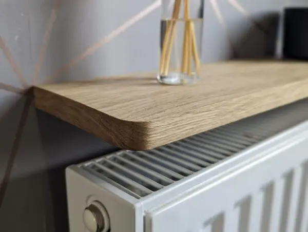 Solid Oak Radiator Shelf | Console Table | Narrow Table | Hallway Table | Easy Install