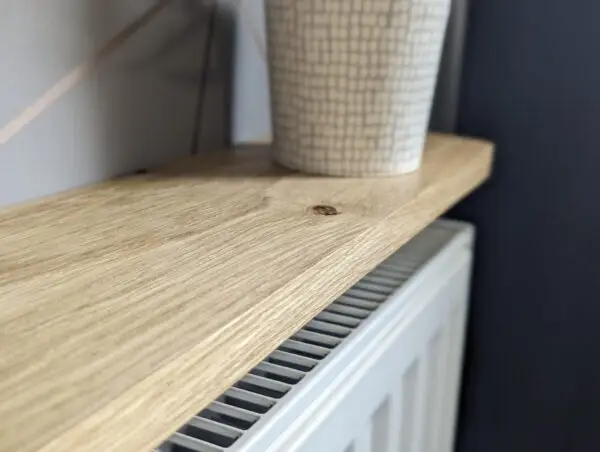 Solid Oak Radiator Shelf | Console Table | Narrow Table | Hallway Table | Easy Install