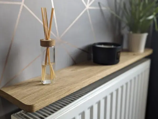 Solid Oak Radiator Shelf | Console Table | Narrow Table | Hallway Table | Easy Install