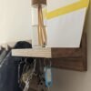 Solid Oak Coat Hooks With Shelf & Key Rack