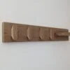 Solid Oak Coat Hooks With Shelf & Key Holders