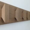 Solid Oak Coat Hooks With Shelf & Key Rack