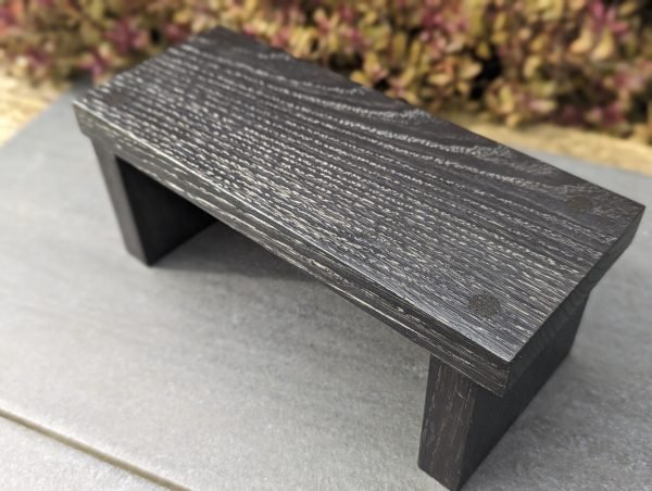 Ebonised Oak Black Countertop Shelf