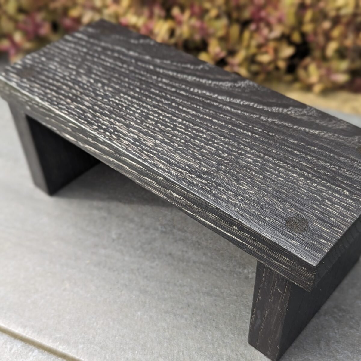 Ebonised Oak Black Countertop Shelf