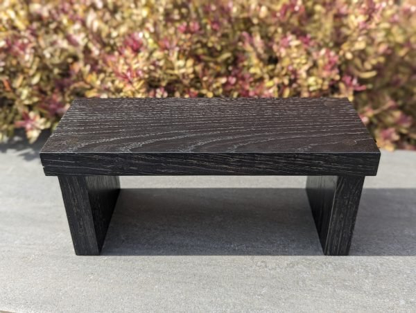 Ebonised Oak Black Countertop Shelf