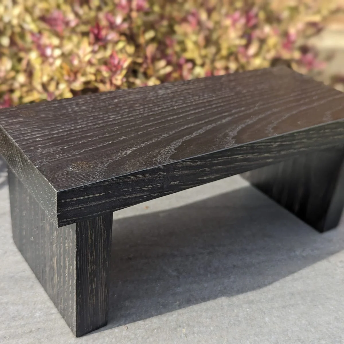 Ebonised Oak Black Countertop Shelf