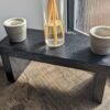 Ebonised Oak Black Countertop Shelf