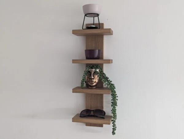 Solid Oak Bathroom Shelves