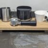 20cm depth oak riser with coffee machine parts