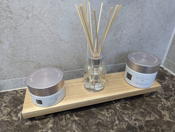 10cm depth oak riser in bathroom