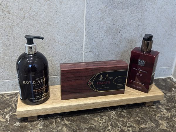 10cm depth oak riser in bathroom