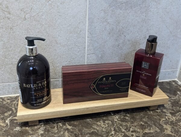 10cm depth oak riser in bathroom