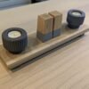 10cm depth oak riser on dining table