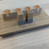20cm depth oak riser on dining table