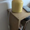 Solid Oak Floating Bedside Table closeup