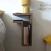 Solid Oak Floating Bedside Table right unit orientation 1