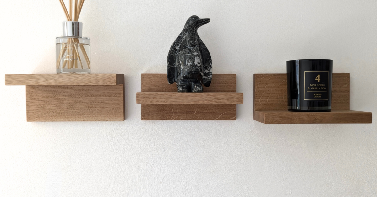 Solid Oak Floating Shelves – 3 Styles