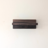 Solid Black Walnut Key Holder Shelf - straight view no items