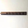 Solid Black Walnut Coat Rack With Shelf & Key Holders - no coats