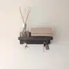 Black Walnut Key shelf - straight view