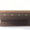 Solid Black Walnut Coat Rack With Shelf & Key Holders - magnets view