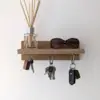 Solid Oak Key shelf - straight view