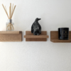Solid Oak Floating Shelves - 3 Styles - straight image