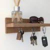 Solid Oak Key shelf - angled closeup