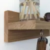 Solid Oak Key shelf - closeup image