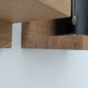 Solid Oak Floating Shelves - 3 Styles - closeup image