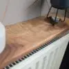 Black Walnut radiator shelf