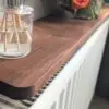 Black Walnut radiator shelf
