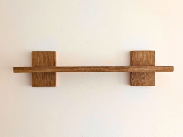 Modern Solid Oak Scandi Floating Shelf straight on image