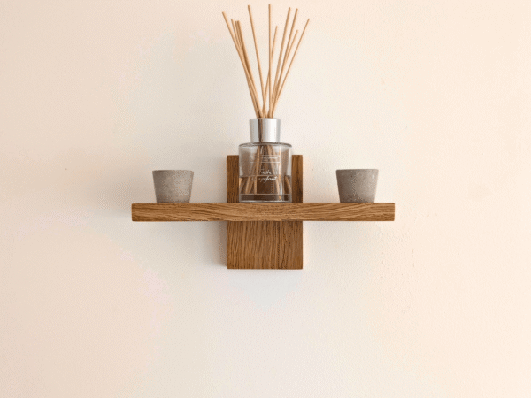 Scandi Inspired Shelf - straight image with ornaments