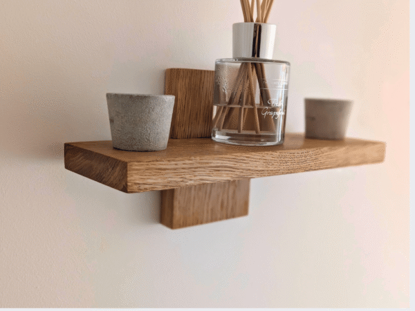 Scandi Inspired Shelf - angled image with ornaments