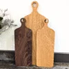 Solid Oak & Black Walnut Chopping Boards - image standing up