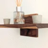 Black walnut Plant, Candle, Ornament Shelf angled image