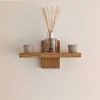 Scandi Inspired Shelf - straight image with ornaments