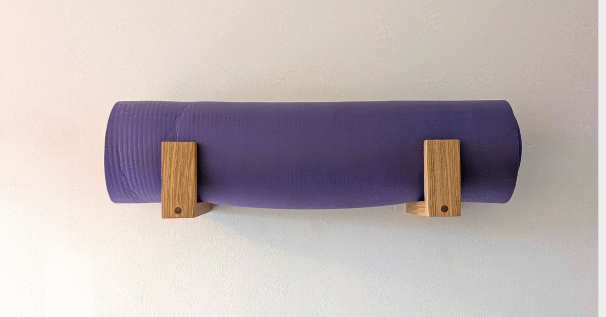 Yoga Mat Storage Hooks – Solid Oak
