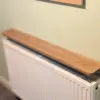 110cm Easy fit oak shelf - angled image