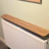 110cm Easy fit oak shelf - angled image