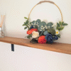 100cm oak wall mounted shelf 20cm depth